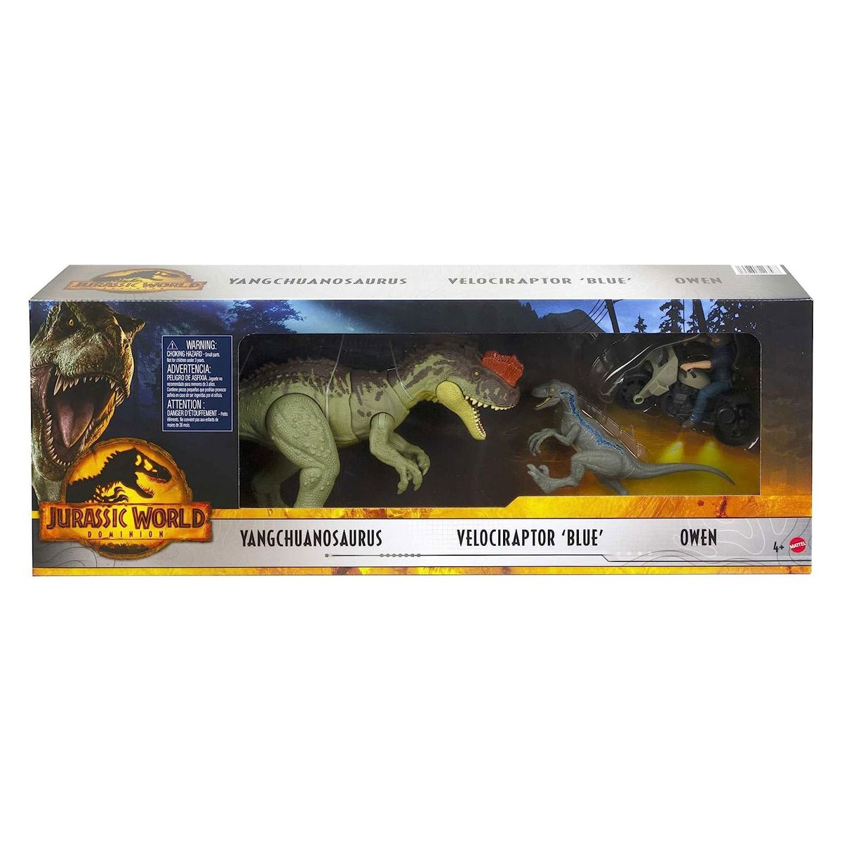 Mattel HLP79 - Jurassic World - Spielfiguren-Set, 3 Teile - Bild 1