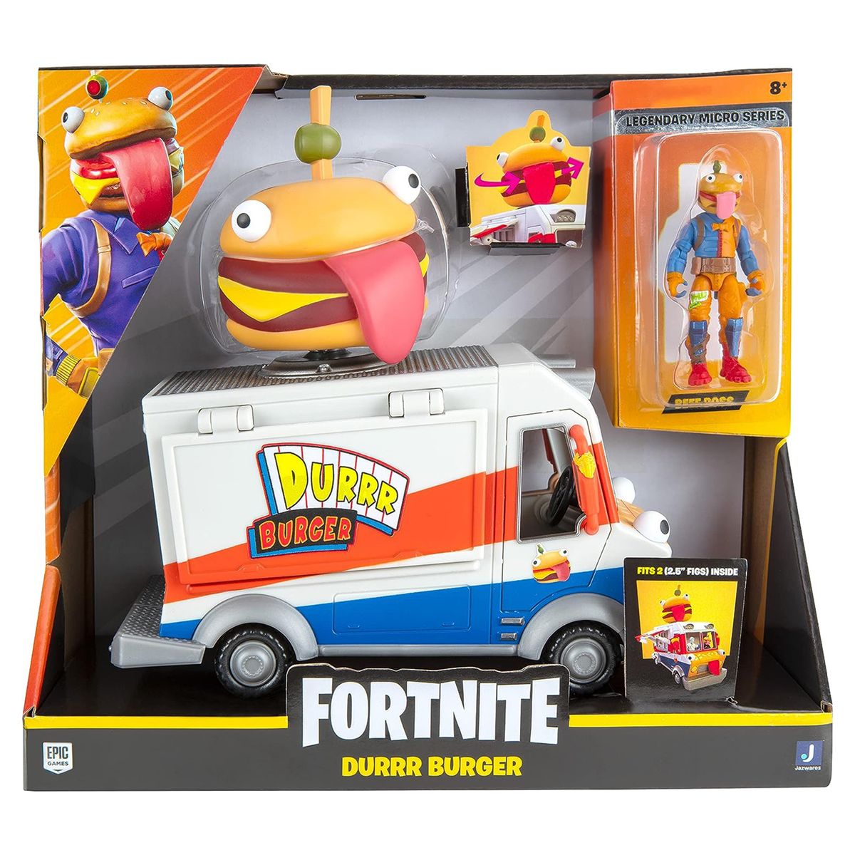 Jazwares FNT1059 - Fortnite - Durrr Burger Food Truck 22,5cm + Actionfigur 5,1cm - Bild 1