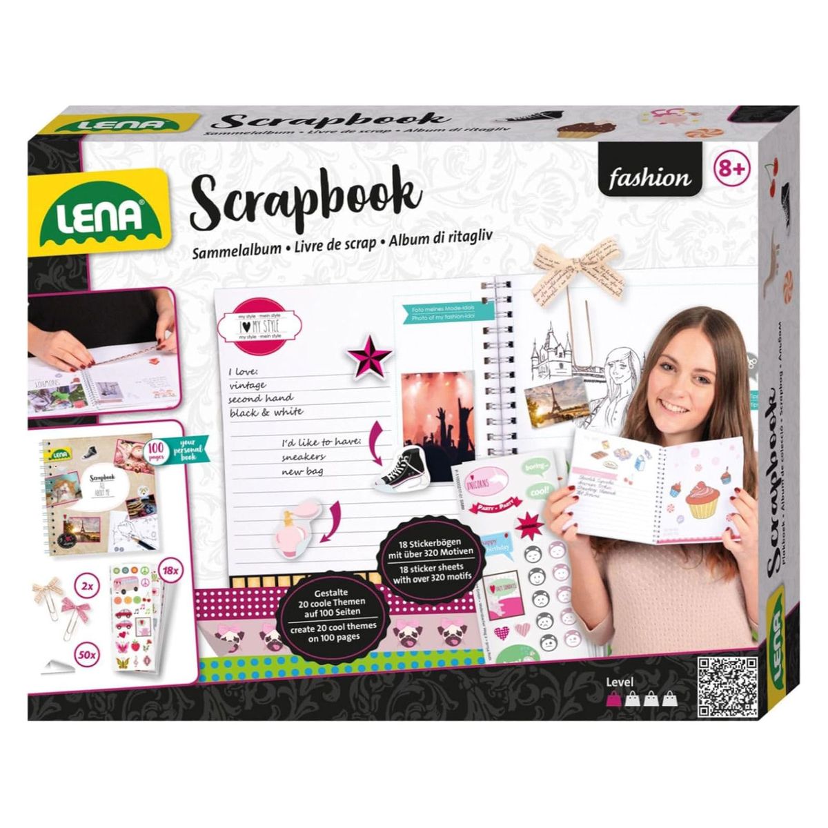 Simm 42332 - Lena - Fashion - Bastelset, Scrapbook, Sammelalbum, Fotobuch - Bild 1