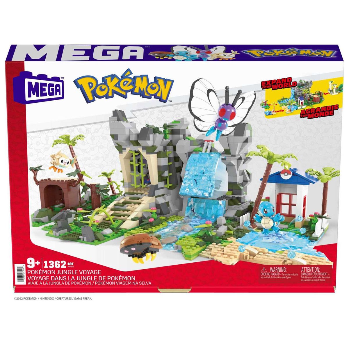 Mattel HHN61 - Mega - Pok&eacute;mon - Ultimatische Dschungelexpedition, Bausatz 1347 Teile - Bild 1