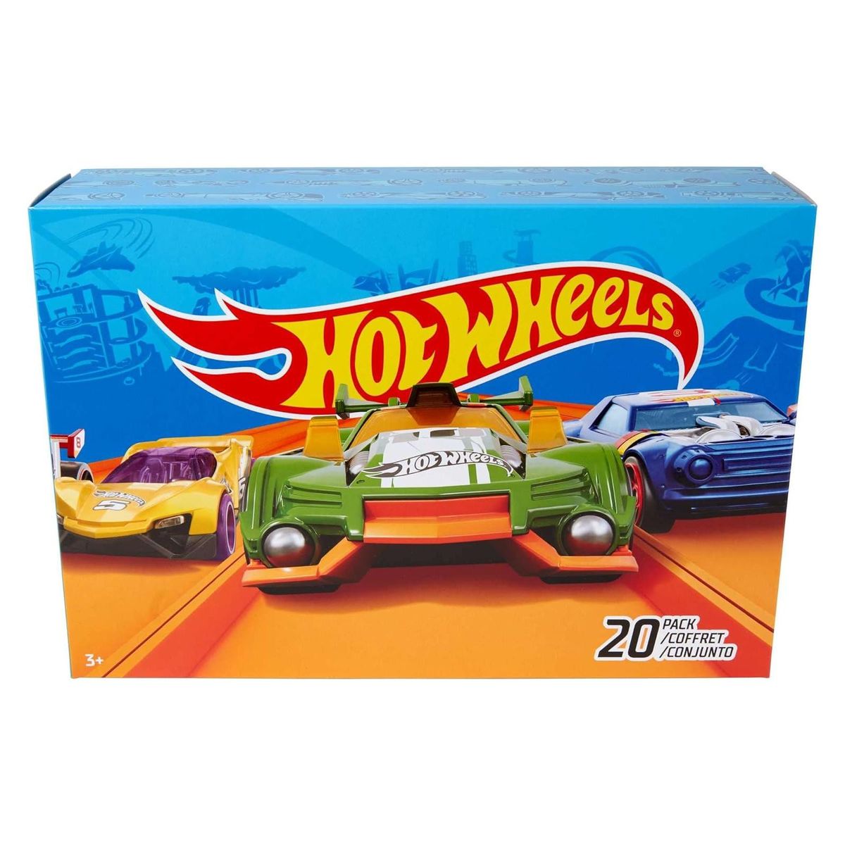 Mattel DXY59 - Hot Wheels - 20er Pack Geschenkset, Die-Cast-Fahrzeuge, 1:64 - Bild 1