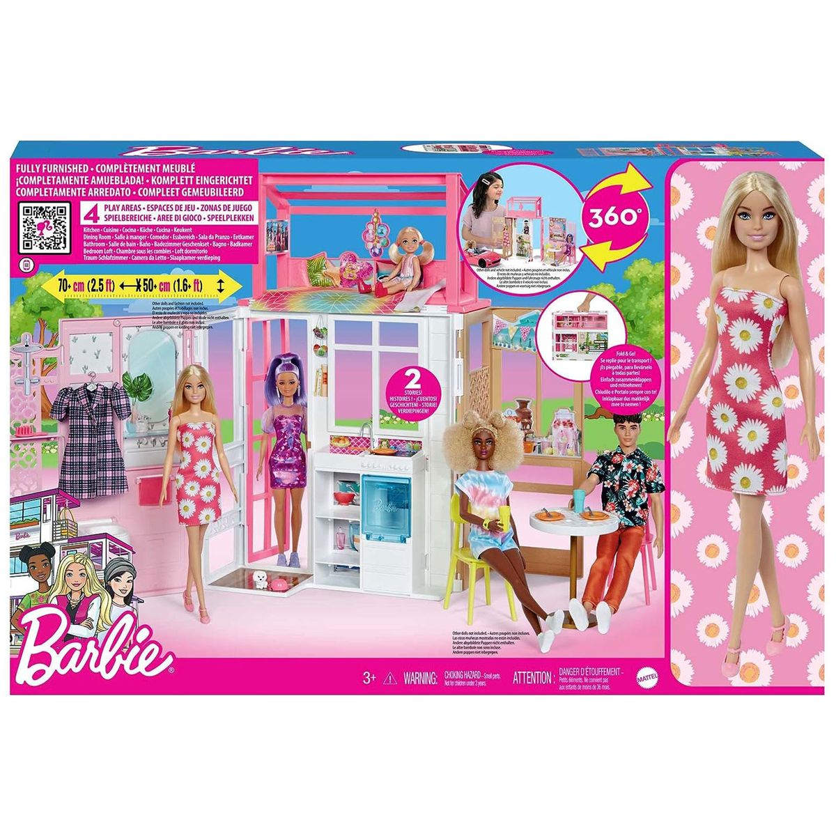 Mattel HHY40 - Barbie - Puppenhaus mit Puppe - Bild 1