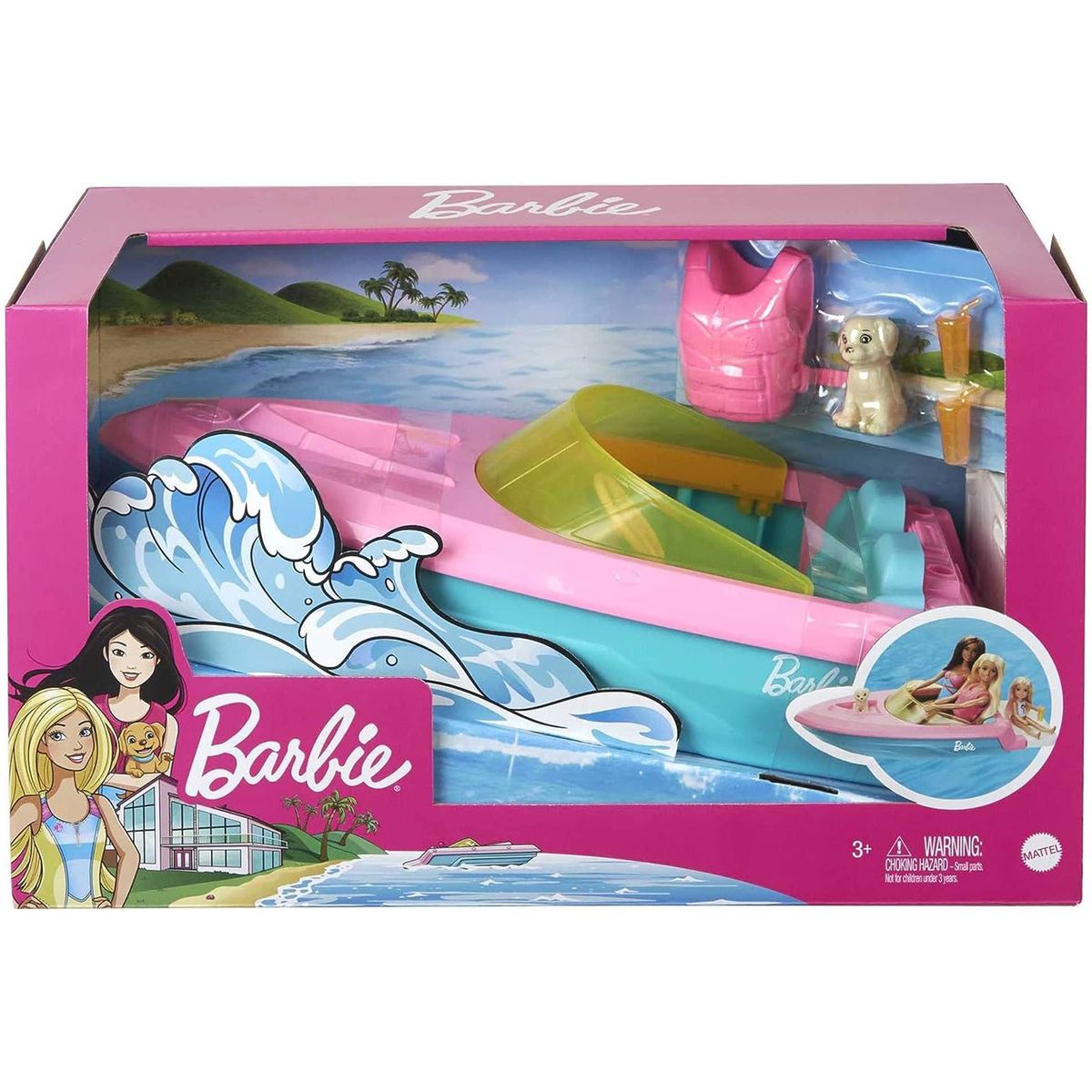 Mattel GRG29 - Barbie - Speedboot mit Zubeh&ouml;r, ohne Puppe - Bild 1