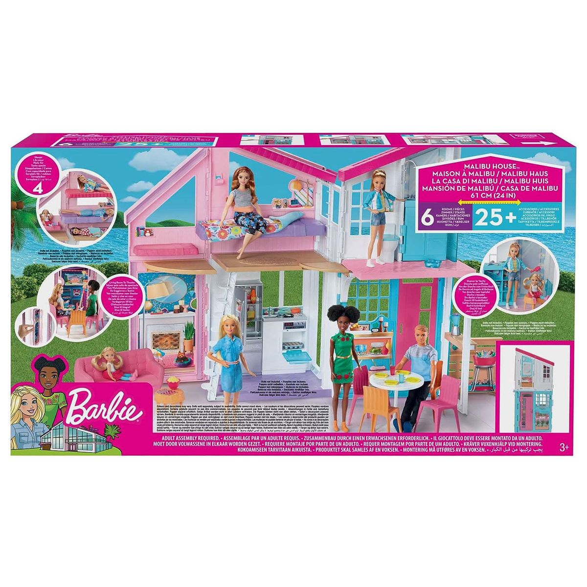 Mattel FXG57 - Barbie - Malibu Haus mit Zubeh&ouml;rteilen - Bild 1