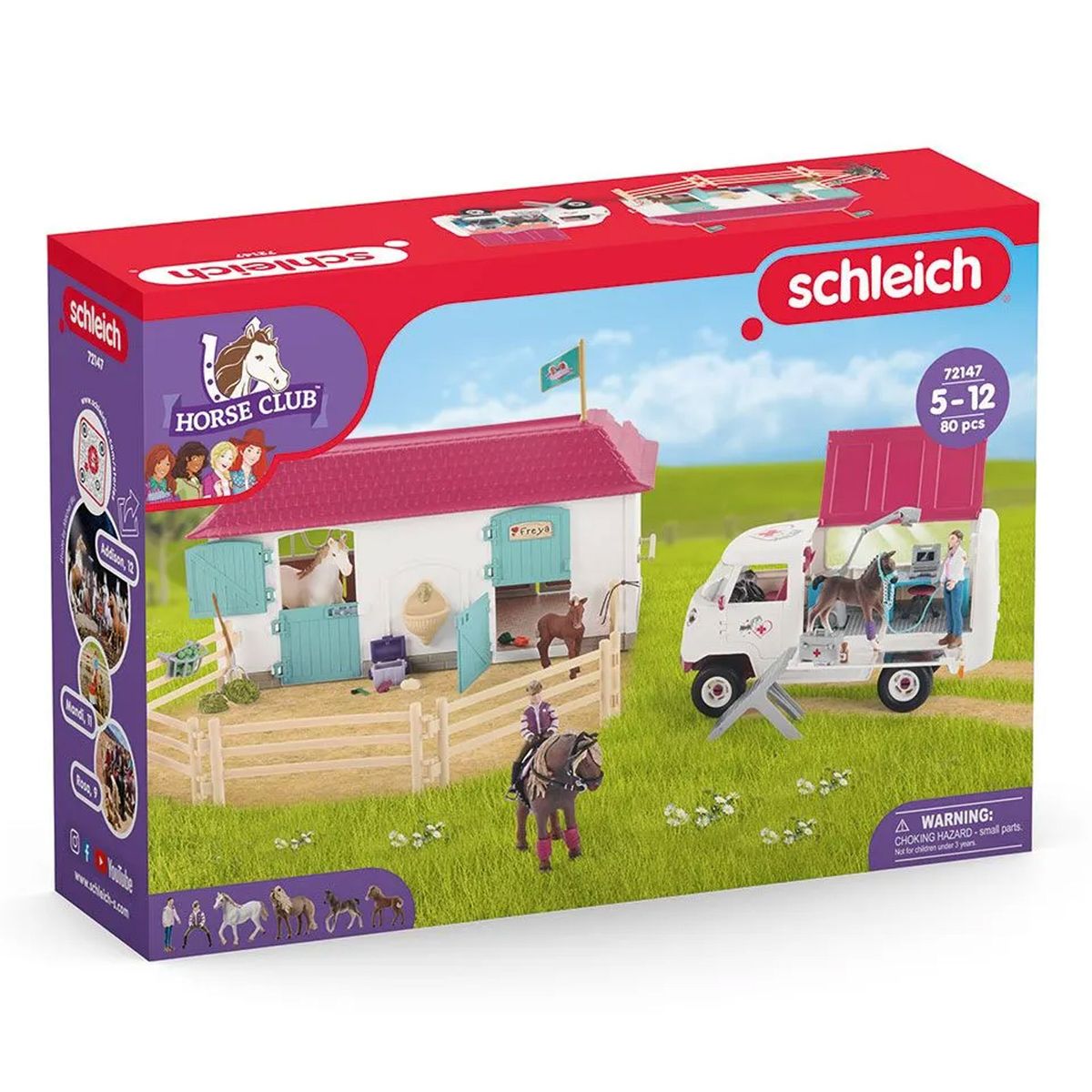 Schleich 72147 - Horse Club - Tierarztbesuch im Stall - Bild 1