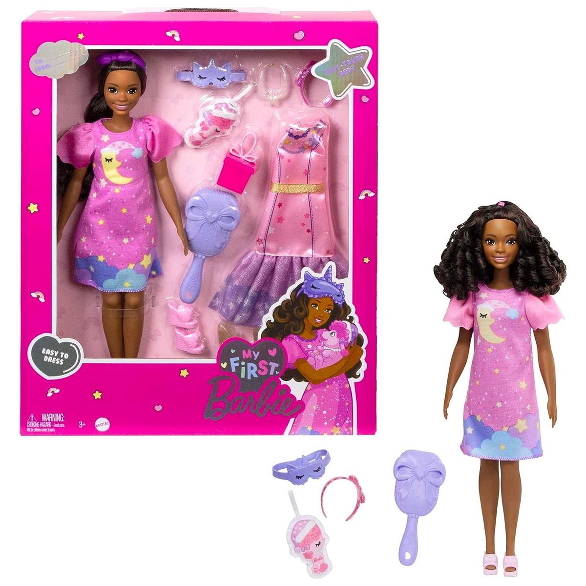 Mattel HMM67 - Barbie - My First - Brooklyn Deluxe Puppe, ca. 34 cm - Bild 1