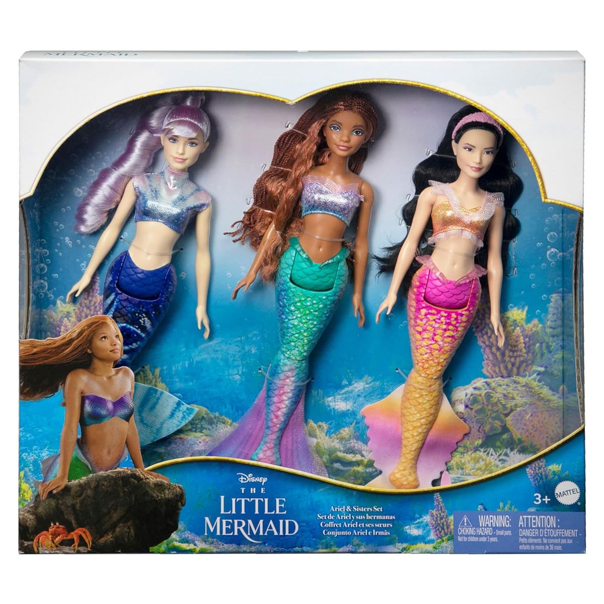 Mattel HND29 - Disney Arielle - Meerjungfrauen 3er Set - Bild 1
