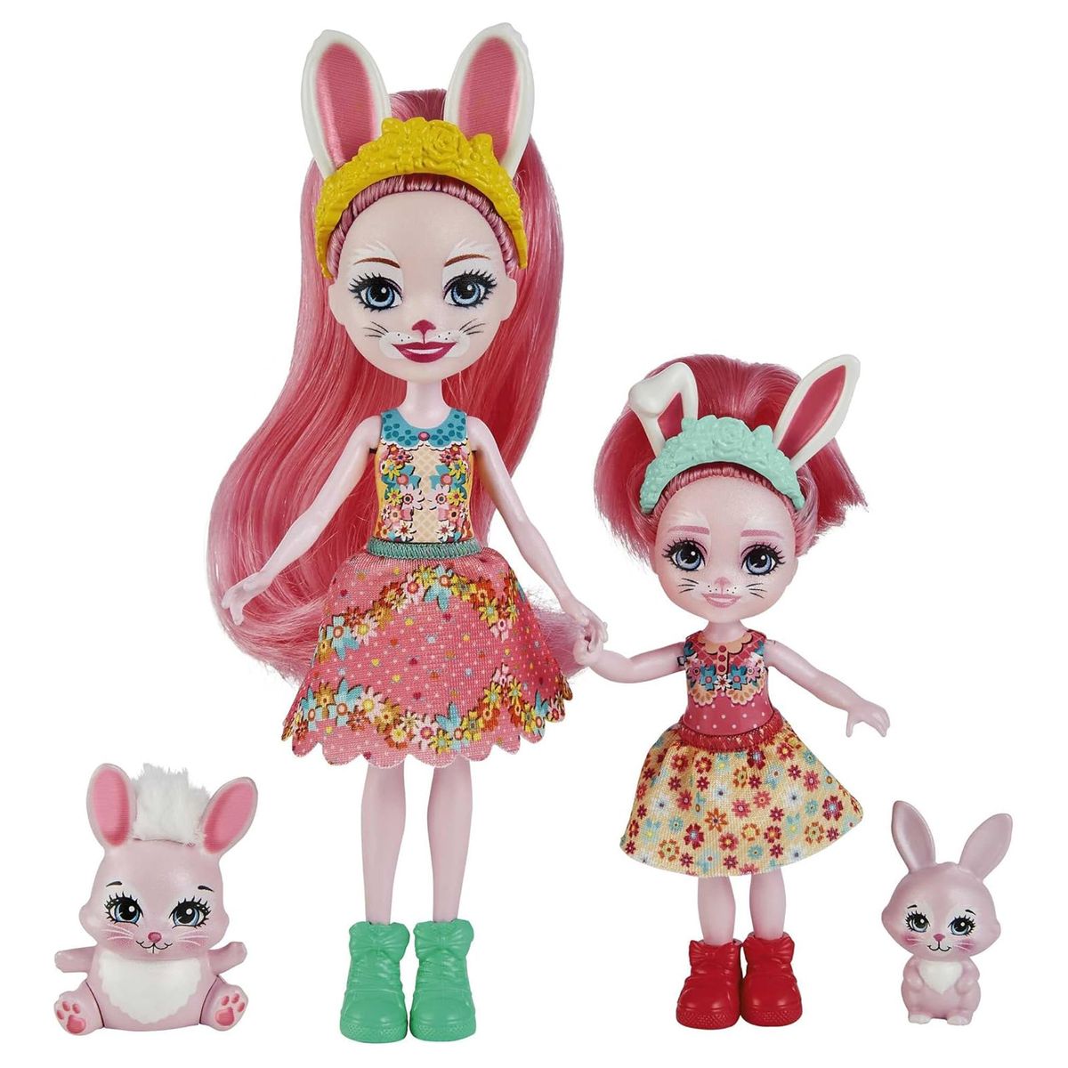 Mattel HCF84 - Enchantimals - Puppen mit Tierfreund, 2er Pack, Bree Bunny und Bedelia Bunny - Bild 1