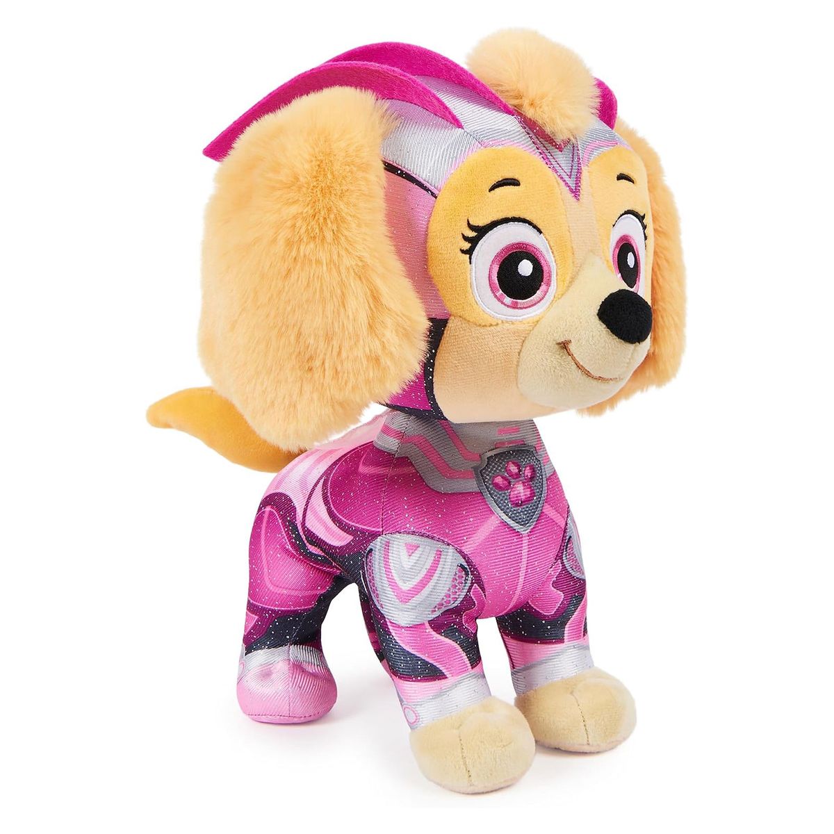 Spin Master 6068148 (20144100) - Paw Patrol - The Mighty Movie - Superheldin Skye mit Glitzer-Uniform und Umhang, Pl&uuml;schfigur, ca. 30 cm - Bild 1
