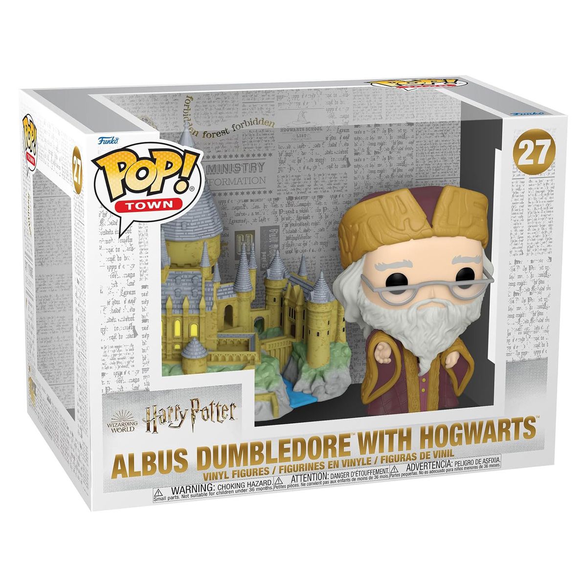Funko FK57369 - POP! - Harry Potter - Vinyl-Figur, Albus Dumbledor mit Hogwarts, Nr. 27, ca. 9 cm - Bild 1