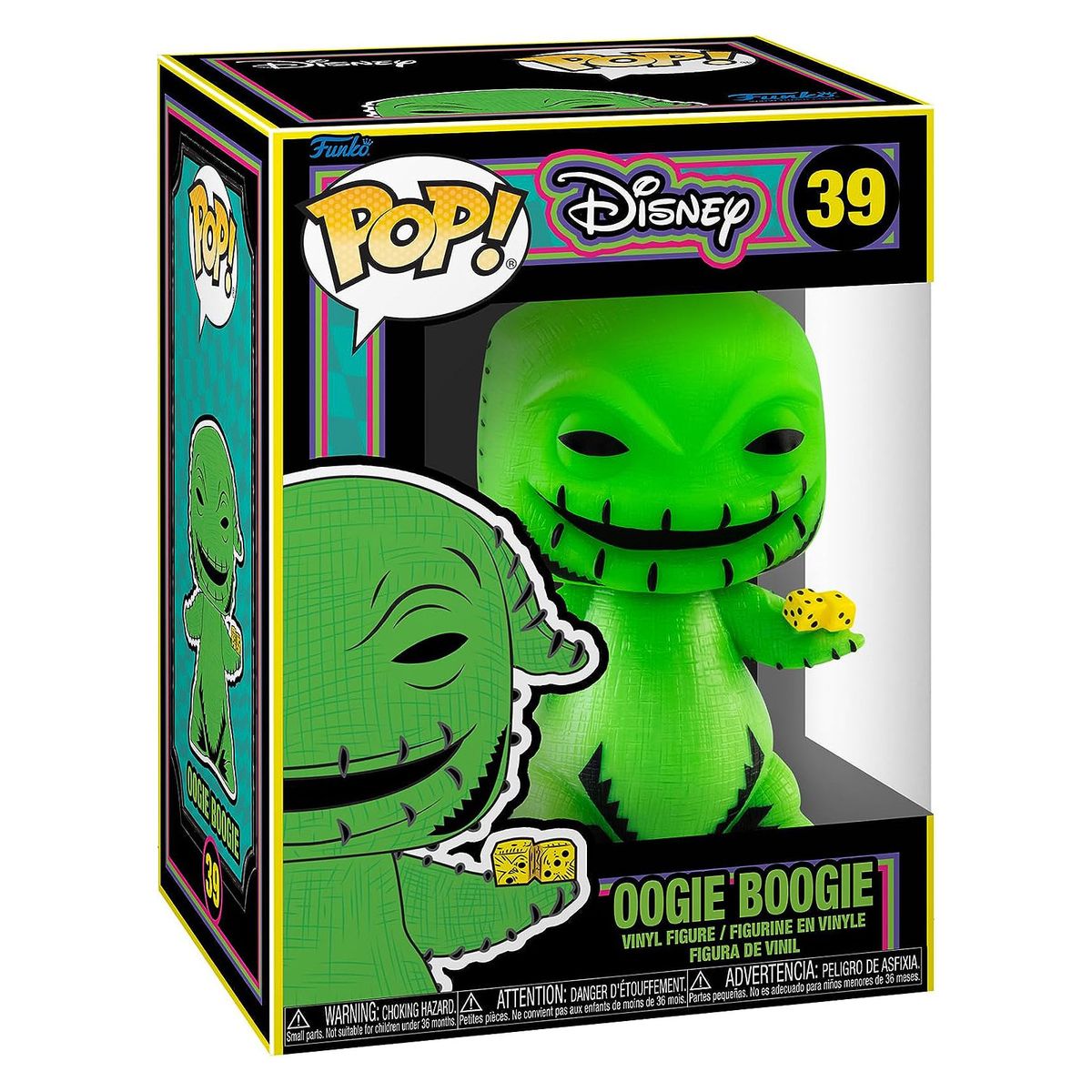 Funko FK63962 - POP! - Disney - The Nightmare Before Christmas - Vinyl-Figur, Oogie Boogie, Nr. 39, ca. 9 cm - Bild 1