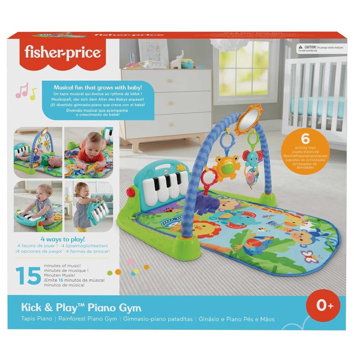 Mattel HBB73 - Fisher-Price - Piano-Gym - Spieldecke - Bild 1