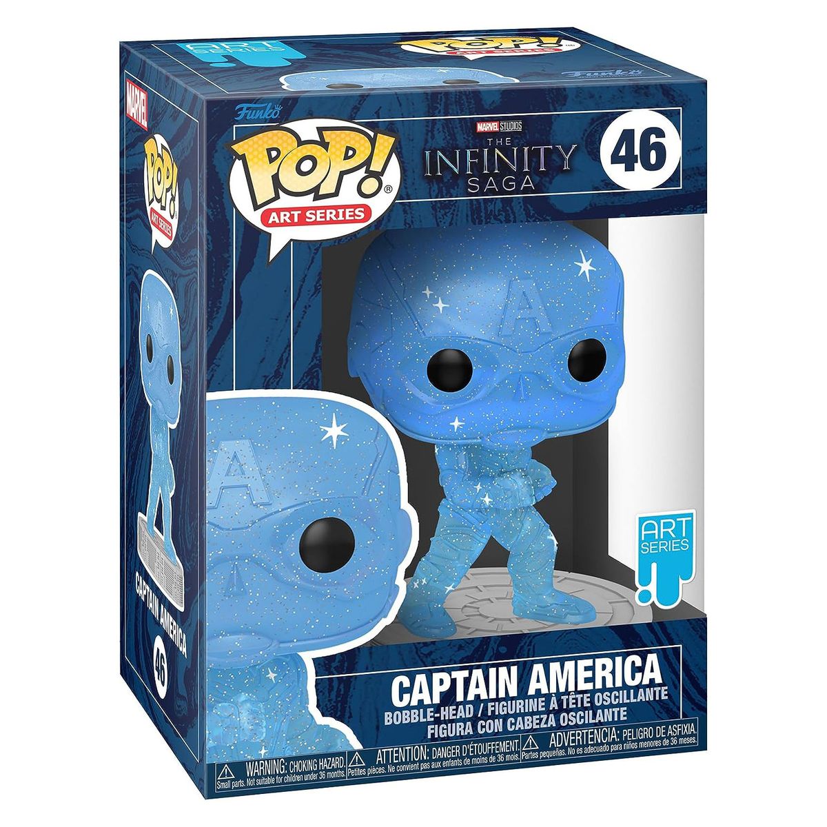 Funko FK57614 - POP! - Marvel Infinity Saga - Captain America, Vinyl-Figur, Nr. 46, ca. 9 cm - Bild 1