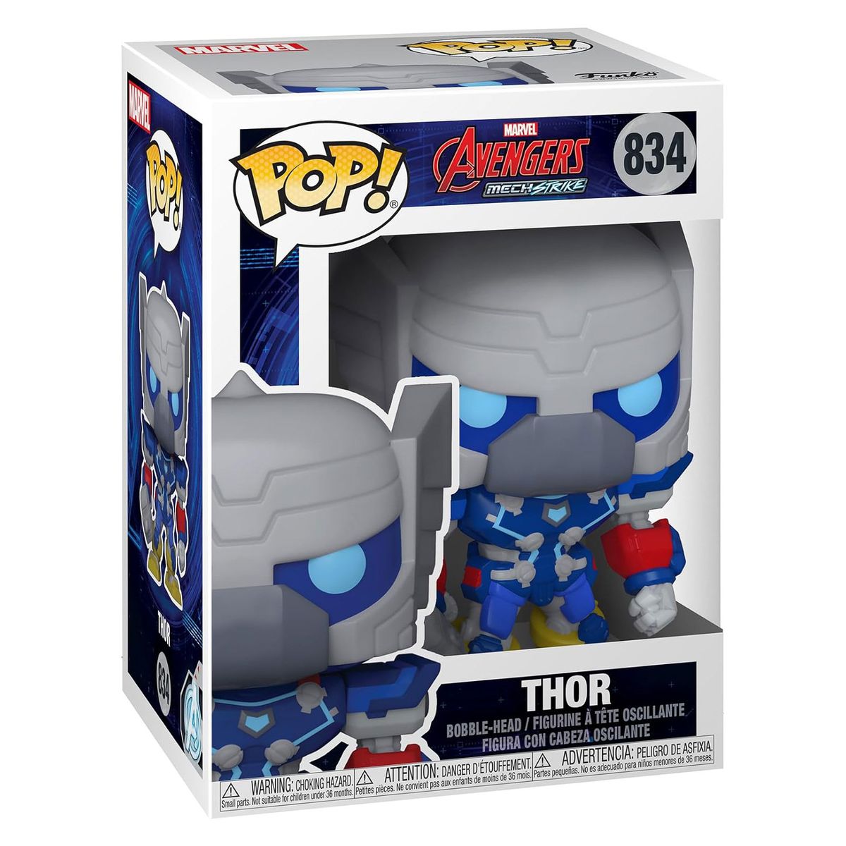 Funko FK55238 - POP! - Marvel Avengers Mech Strike - Thor Vinyl-Figur, Nr. 834, ca. 9 cm - Bild 1