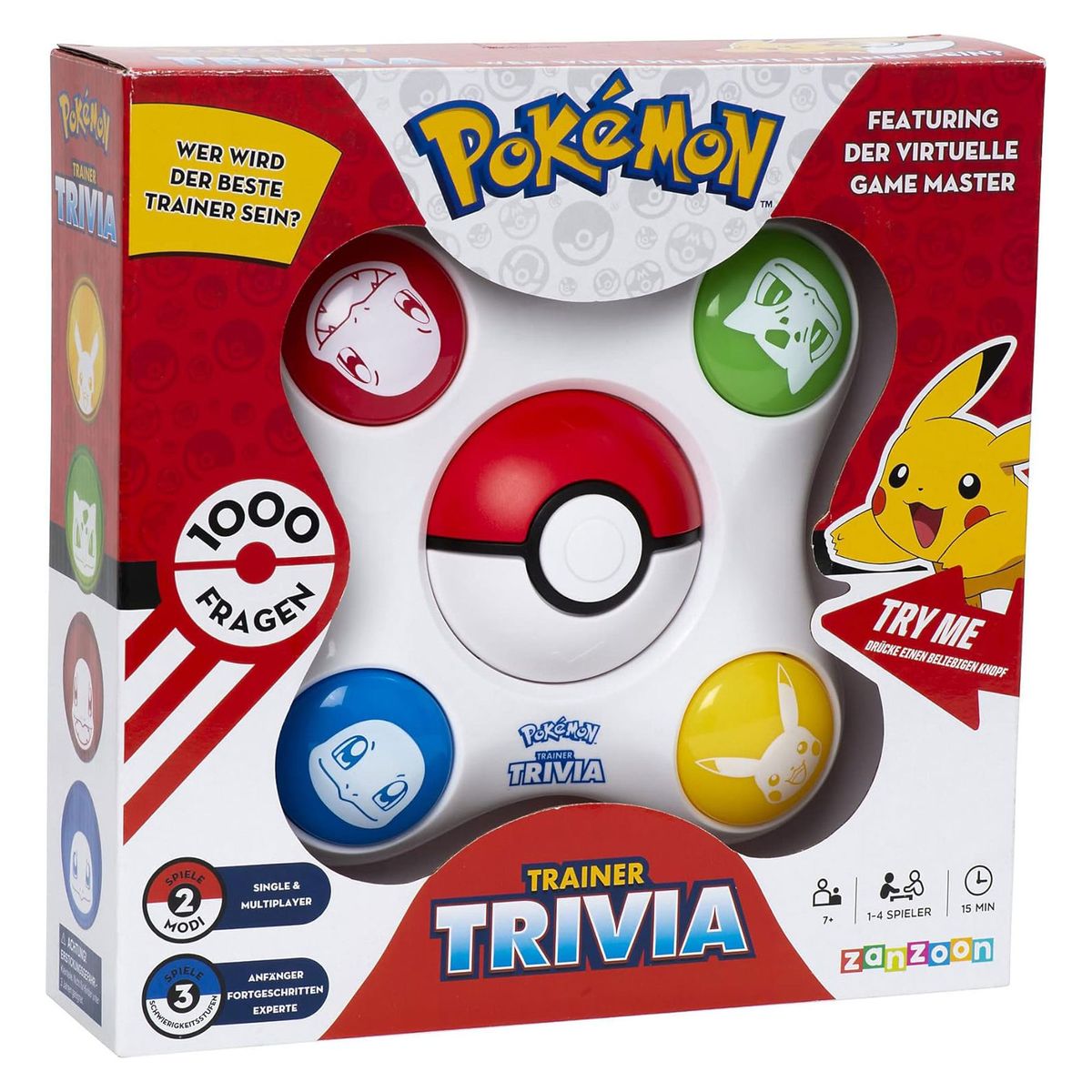 DIV 36859 - Pokemon - Trainer Trivia - Wissensspiel, Ratespiel, 1000 Fragen - Bild 1