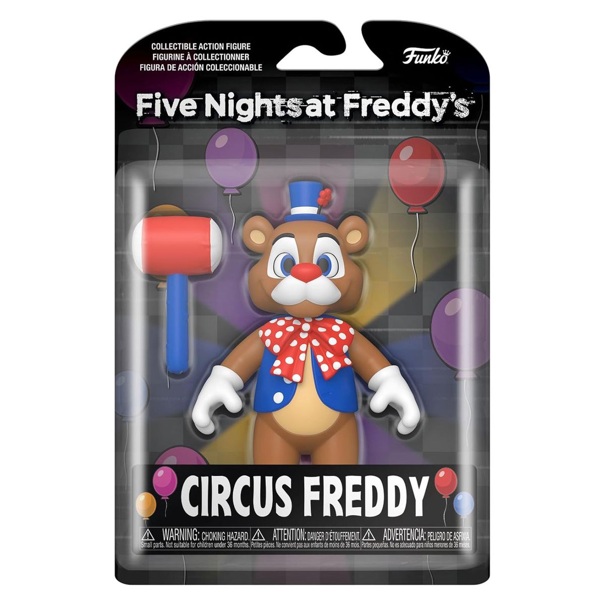 Funko FK67624 - Five Nights at Freddy&acute;s - Circus Freddy, Vinyl-Figur, 12,5 cm - Bild 1