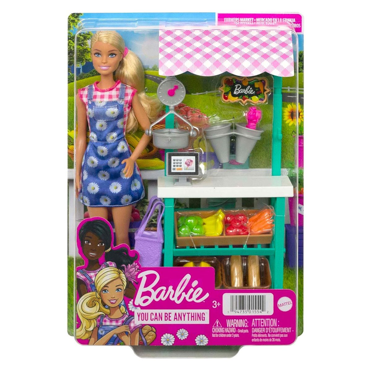 Mattel HCN22 - Barbie - You can be anything - Spa&szlig; Auf Dem Bauernhof, Bauernmarkt Spielset - Bild 1