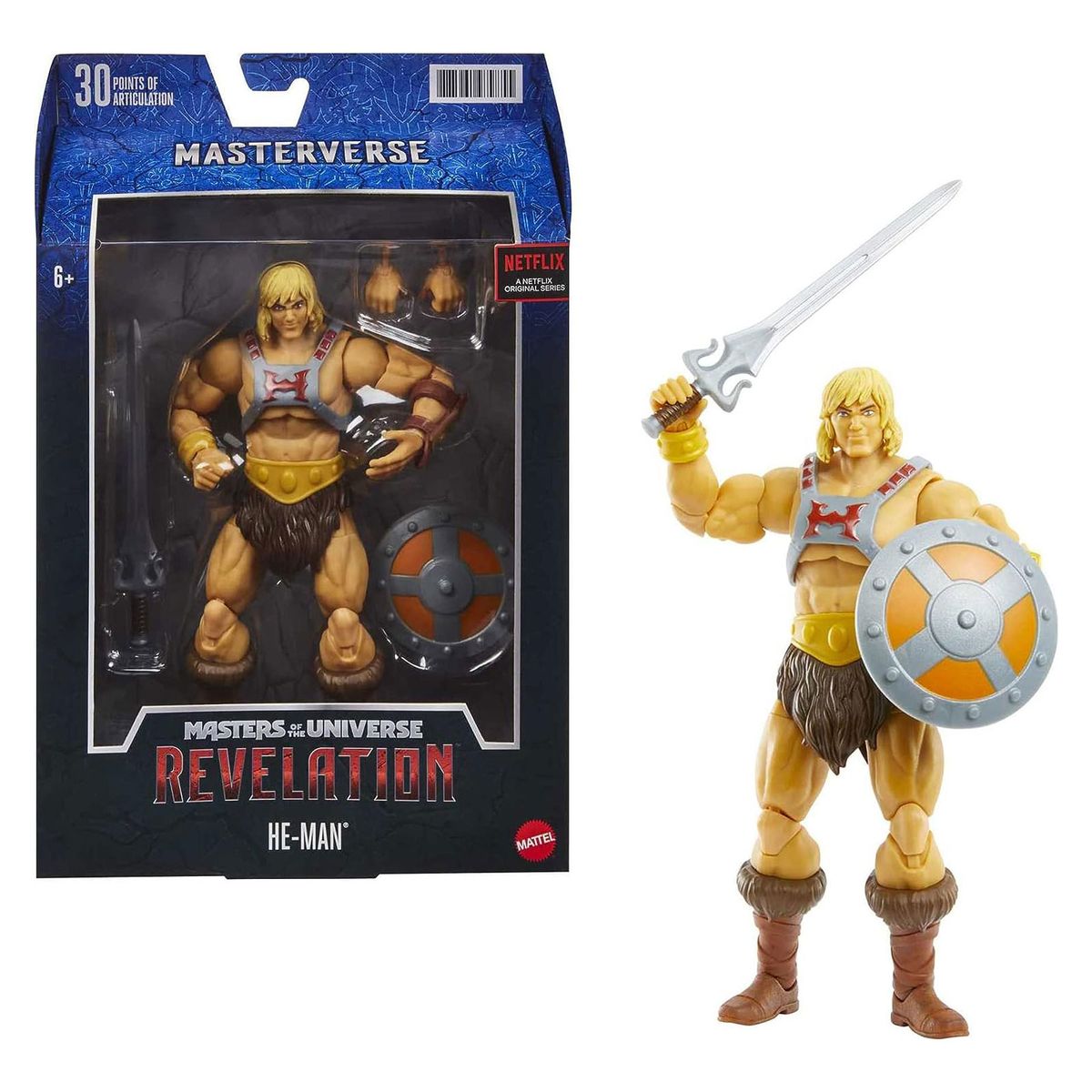 Mattel GYV09 - Master of the Universe - Revelation, He-Man, Action-Figur, ca. 18 cm - Bild 1