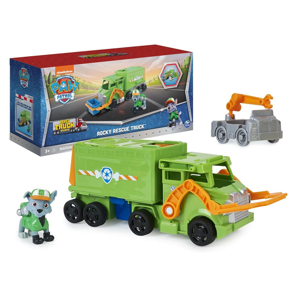 Spin Master 6065539 (20139551) - Paw Patrol - Big Truck Pups - Rocky mit Rettungstruck - Bild 1