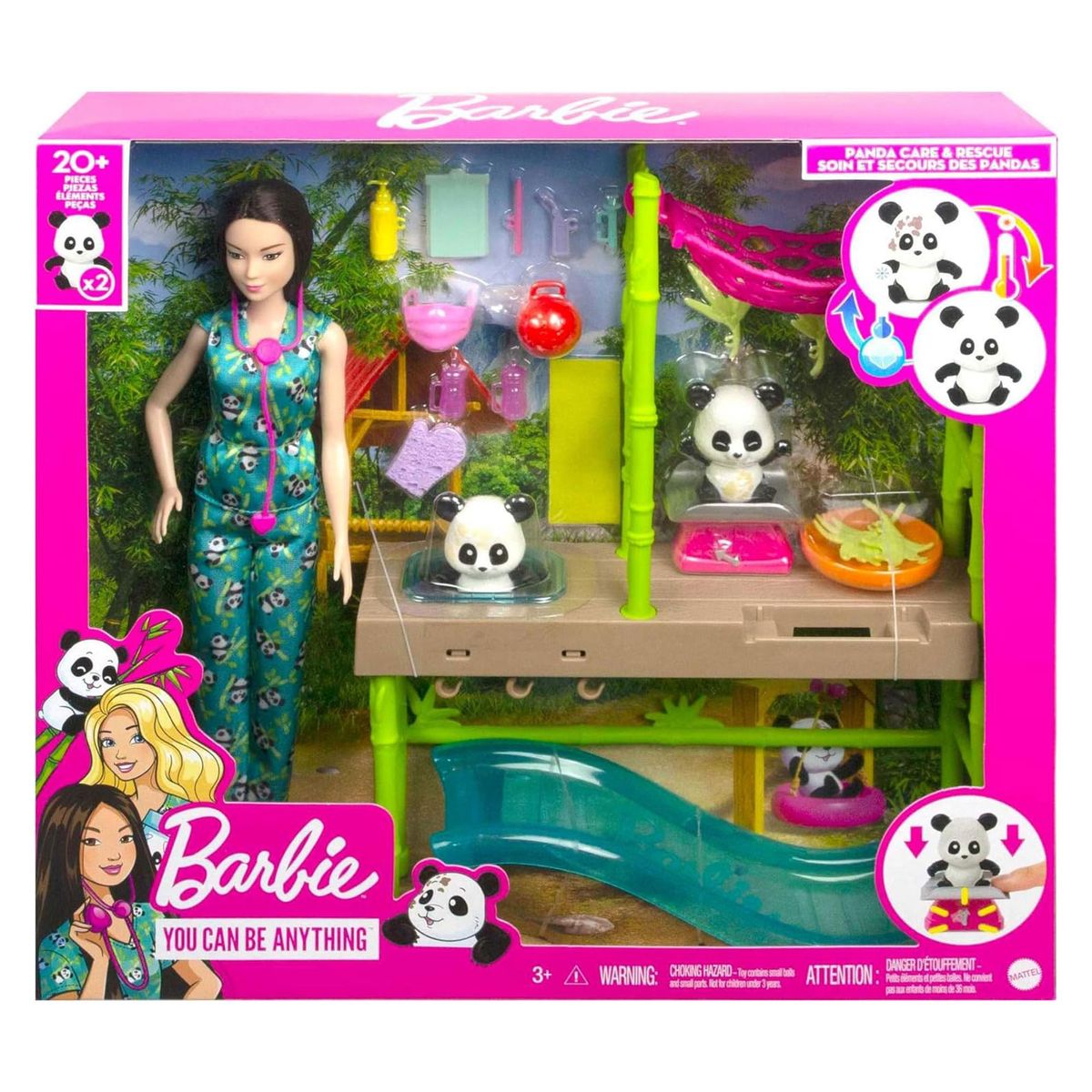 Mattel HKT77 - Barbie - You can be anything - Panda Pflegestation mit Zubeh&ouml;r - Bild 1
