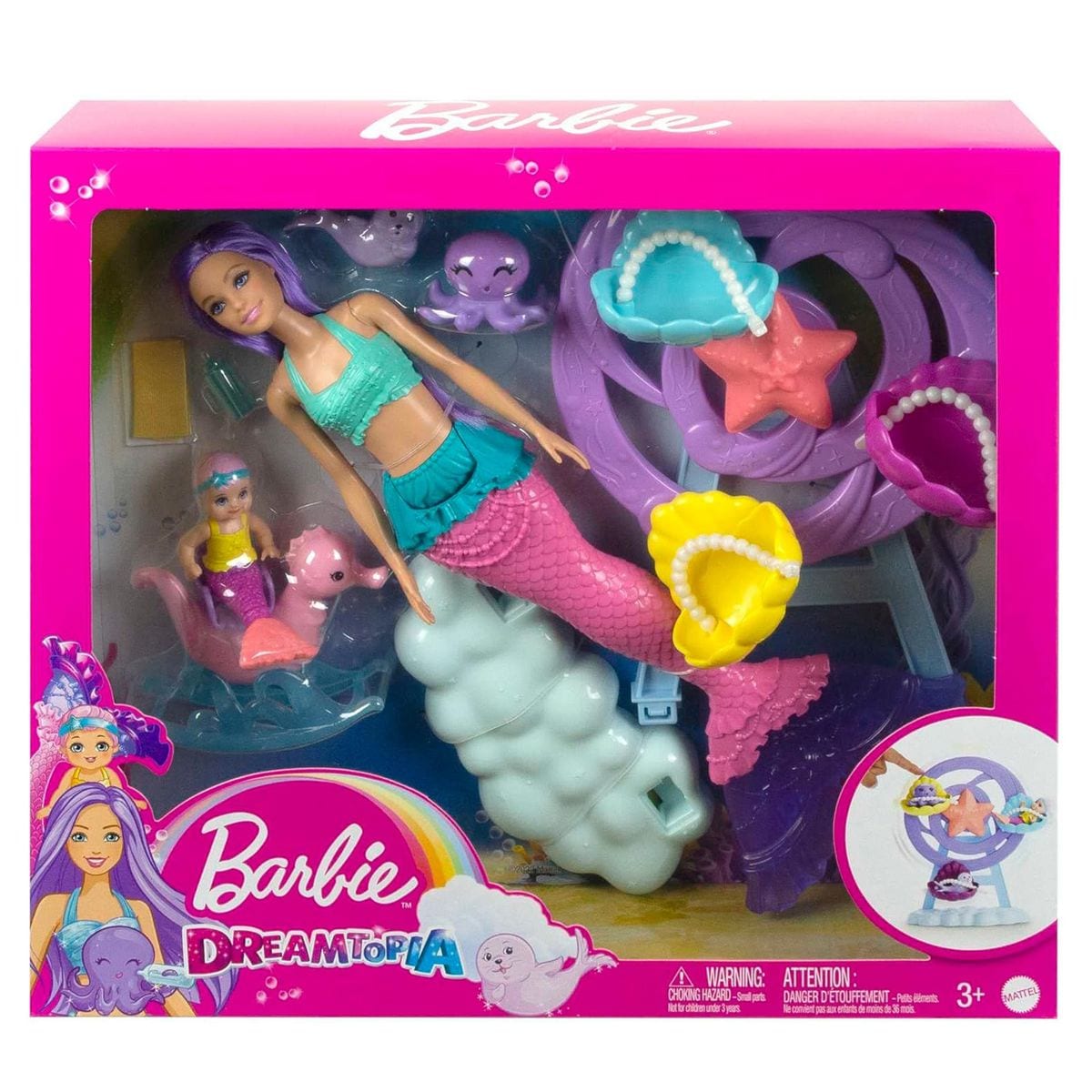 Mattel HLC30 - Barbie - Dreamtopia - Meerjungfrau-Set mit 2 Puppen & Zubeh&ouml;r - Bild 1