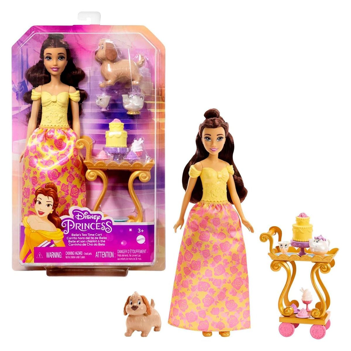 Mattel HLW20 - Disney Princess - Belles Teeparty inkl. Teewagen und Zubeh&ouml;r - Bild 1