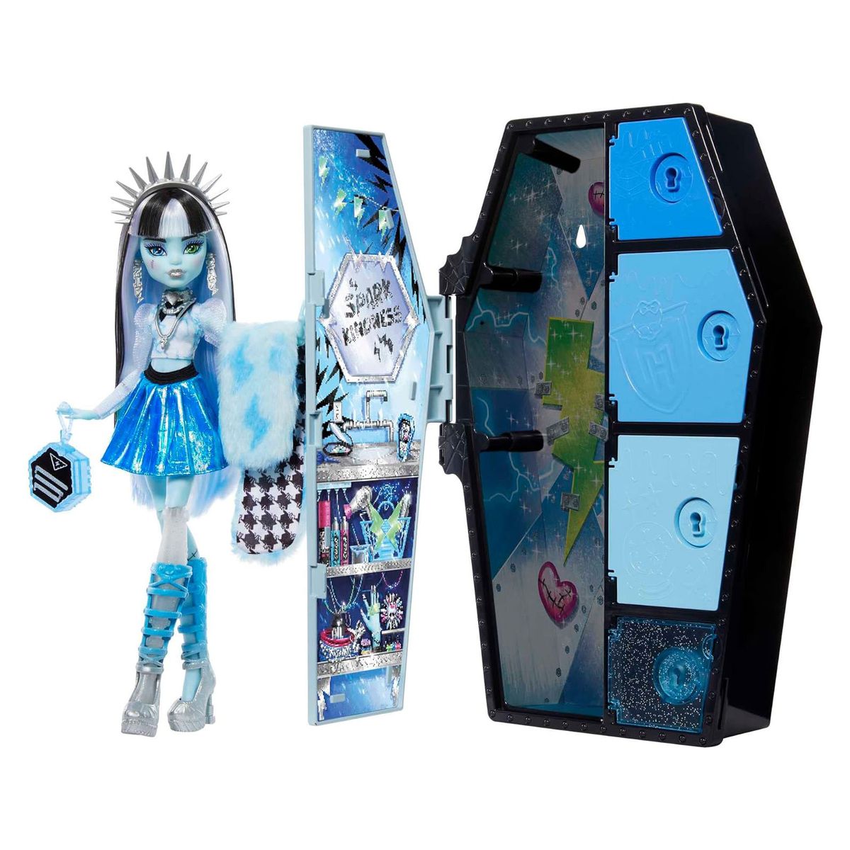 Mattel HNF75 - Monster High - Verborgene Sch&auml;tze - Frankie Stein, Puppe mit &Uuml;berraschungen - Bild 1