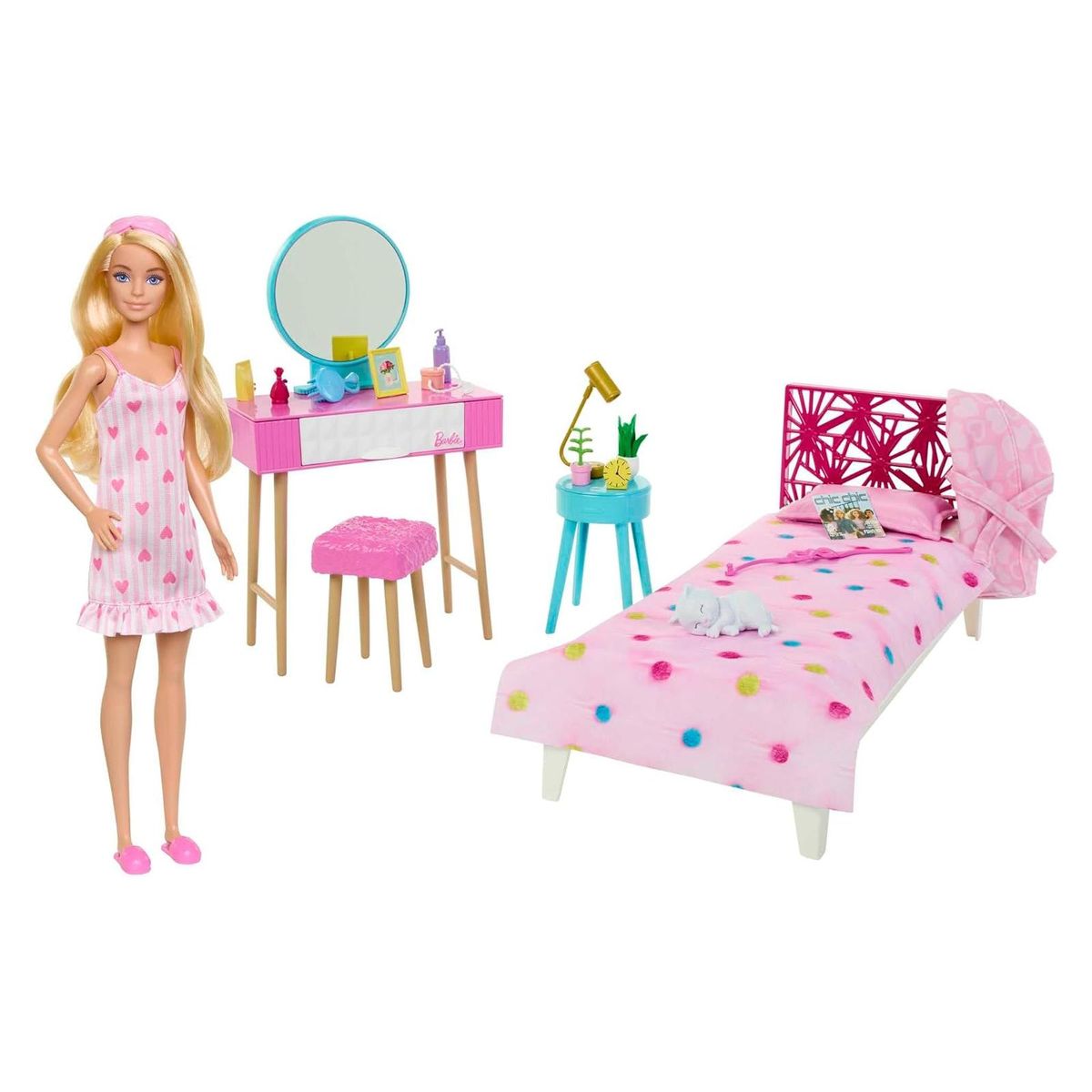 Mattel HPT55 - Barbie - Spielset, Puppe mit Schlafzimmer - Bild 1