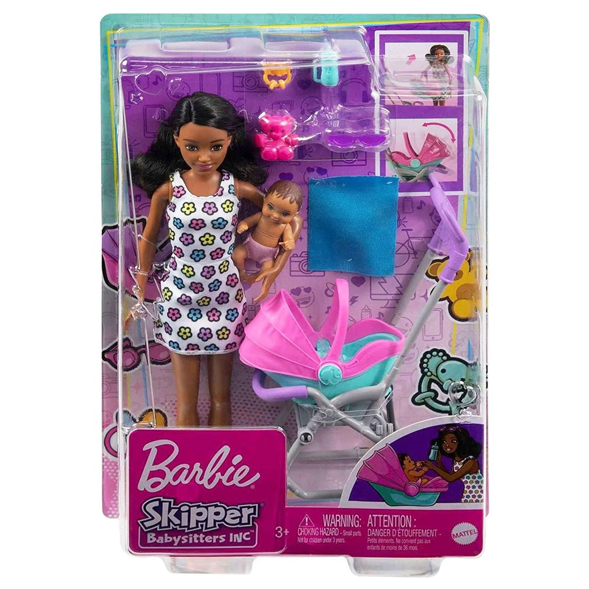 Mattel HHB68 - Barbie - Skippers INC - Spielset, Puppen mit Zubeh&ouml;r, Babysitter - Bild 1