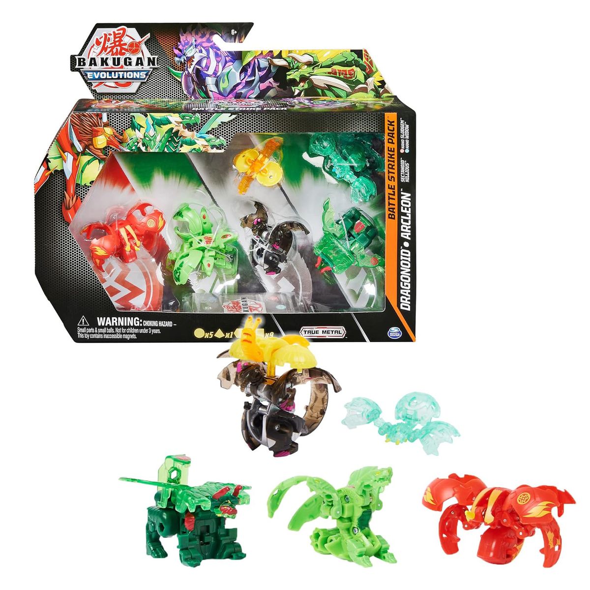 Spin Master 6063759 (20136265) - Bakugan Evolutions - Spielset, True Metal, Battle Strike Pack - Bild 1