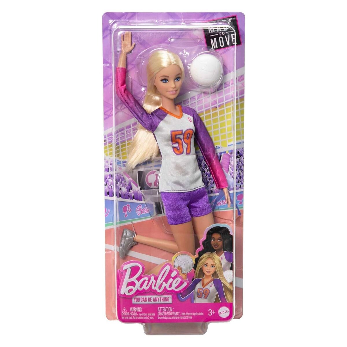 Mattel HKT72 – Barbie – You can be anything – Volleyballspielerin mit Zubehör | 00194735108046