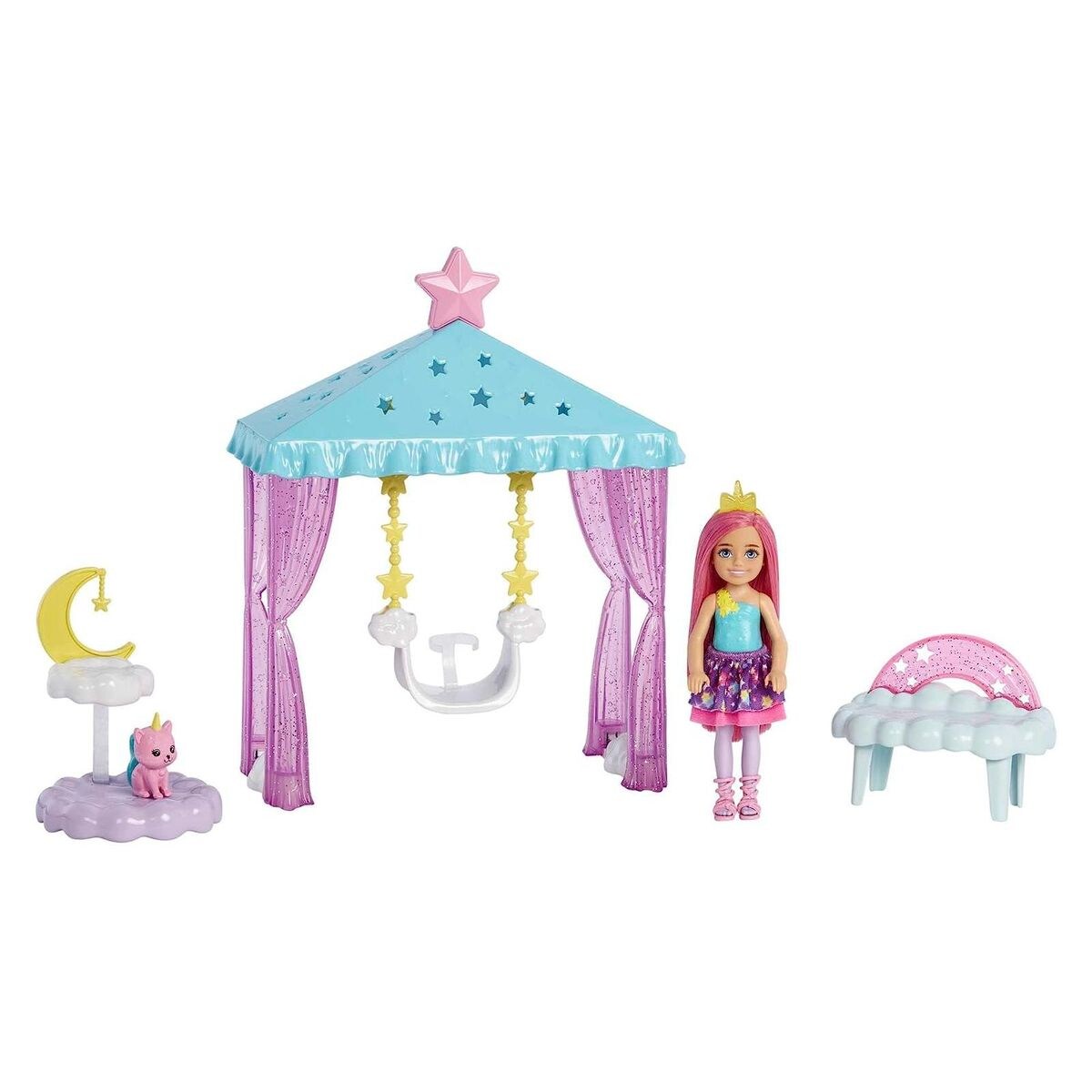 Mattel HLC27 – Barbie – Dreamtopia – Chelsea – Spielset mit Zubehör | 00194735112159