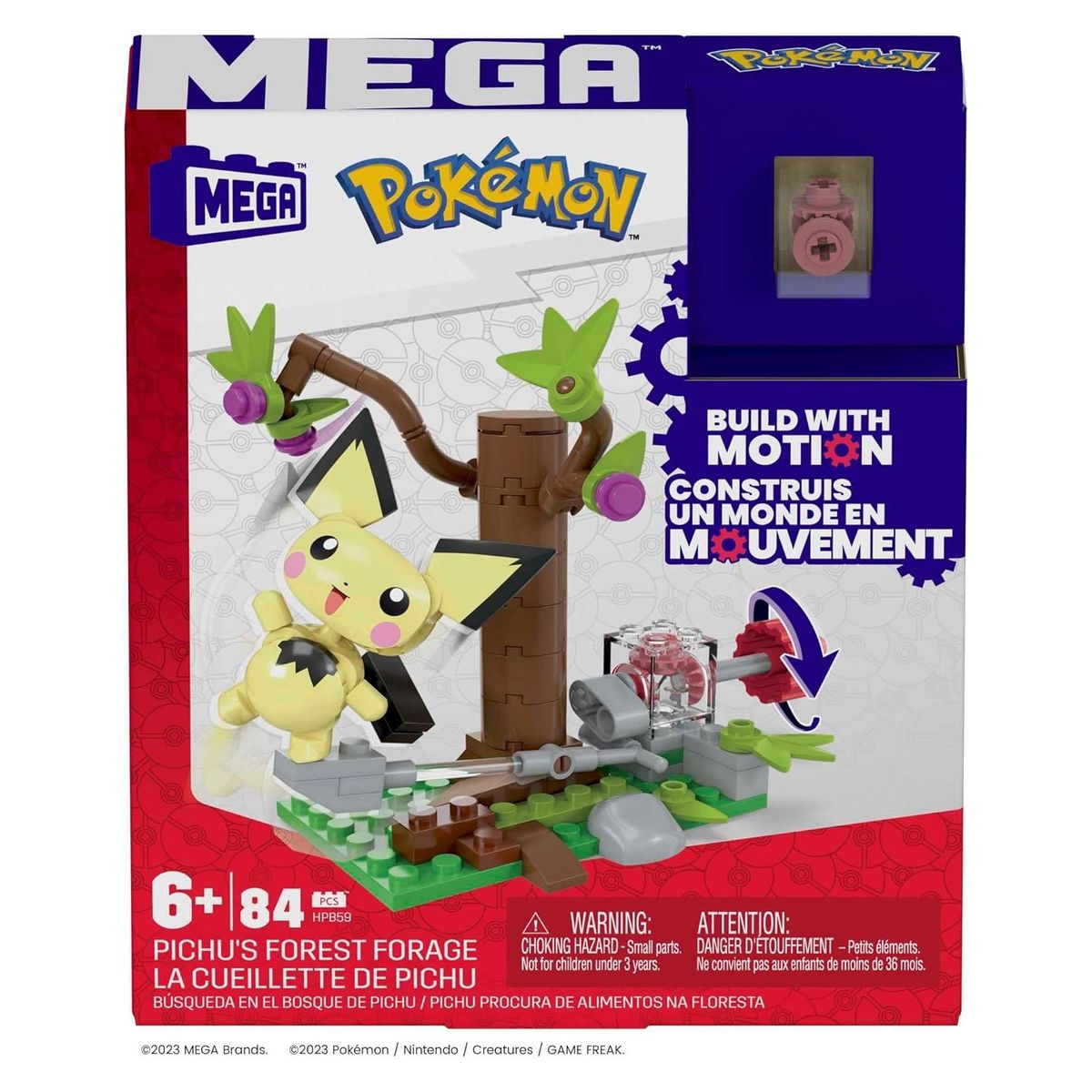 Mattel HPB59 - Mega - Pok&eacute;mon - Pichus Wald-Futtersuche - Bild 1