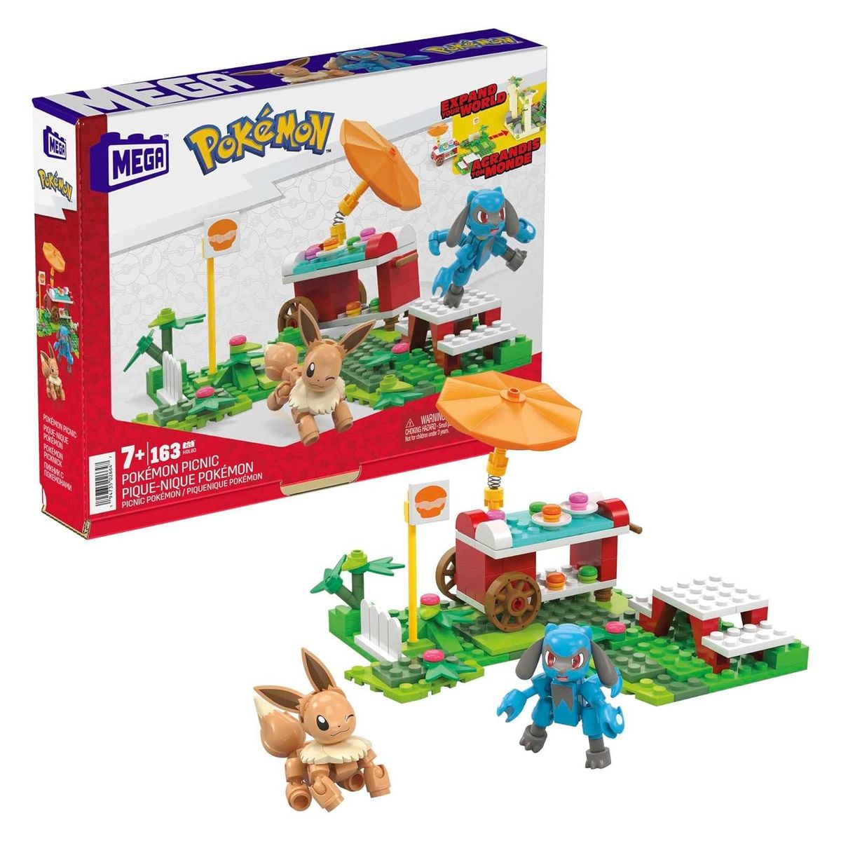Mattel HDL80 - Mega - Pok&eacute;mon - Picknick Abenteuer mit Evoli und Lucario - Bild 1