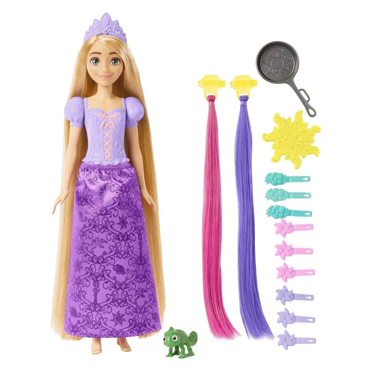 Mattel HLW18 - Disney Princess - Haarspiel Rapunzel inkl. Tierfreunde & Zubeh&ouml;r - Bild 1