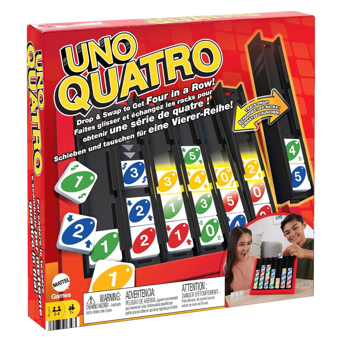 Mattel HPF82 - Mattel Games - UNO Quatro - Bild 1