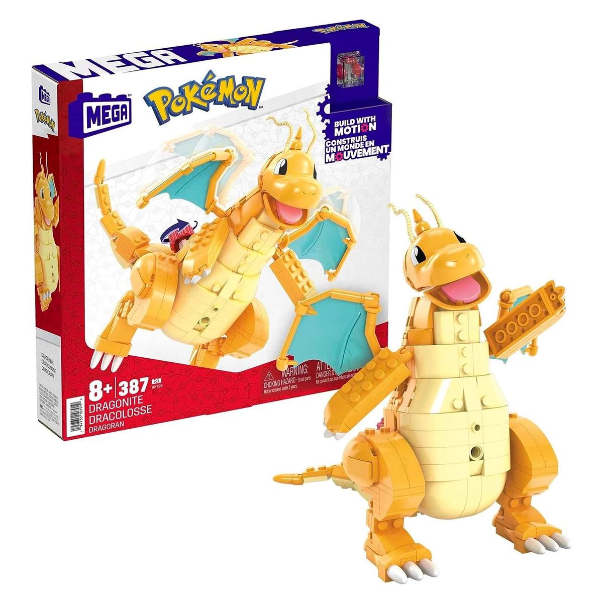Mattel HKT25 - Mega - Pok&eacute;mon - Dragoran Bauset mit 388 Teilen - Bild 1