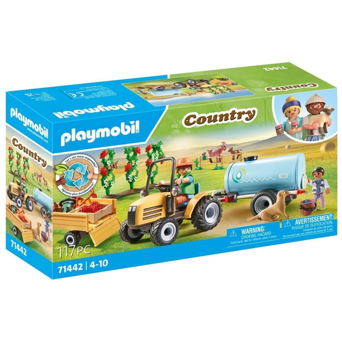 PLAYMOBIL&reg; 71442 - Country - Traktor mit Anh&auml;nger und Wassertank - Bild 1