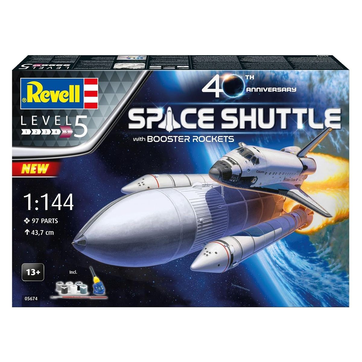 Revell 05674 - Space Shuttle & Booster Rockets, 40th., 1:144 - Bild 1
