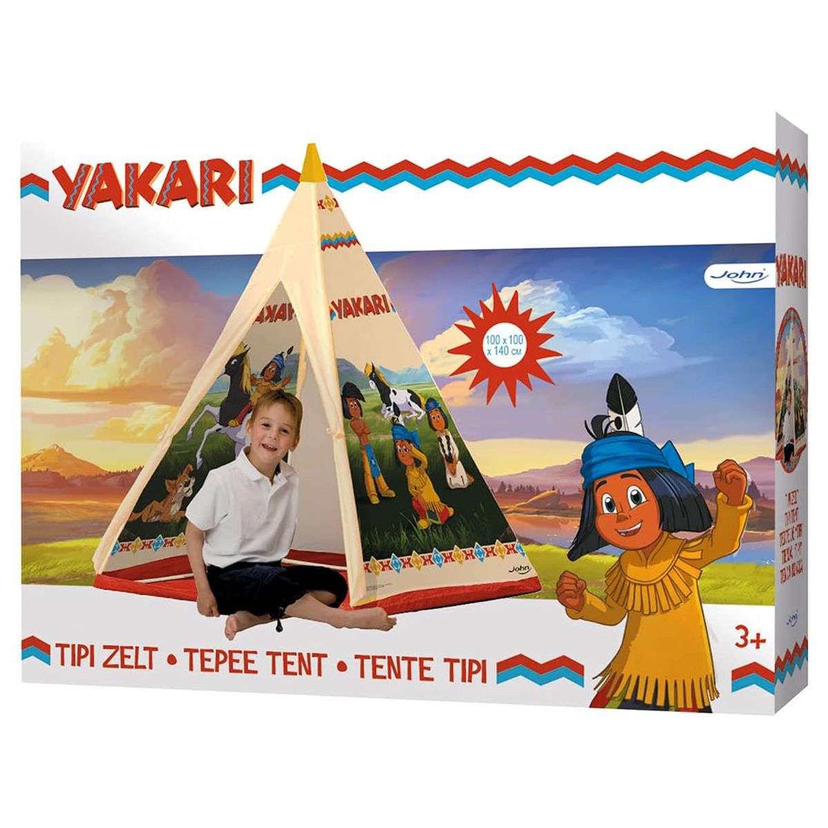 John 78607 - Yakari - Tipi Zelt, 100 x 100 x 140 cm - Bild 1