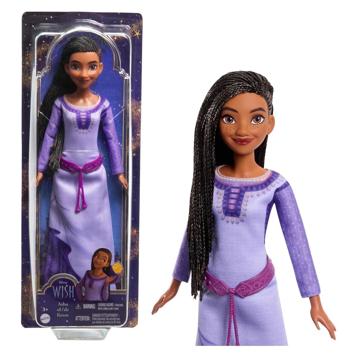 Mattel HPX23 - Disney - Wish - Puppe, Asha von Rosas - Bild 1