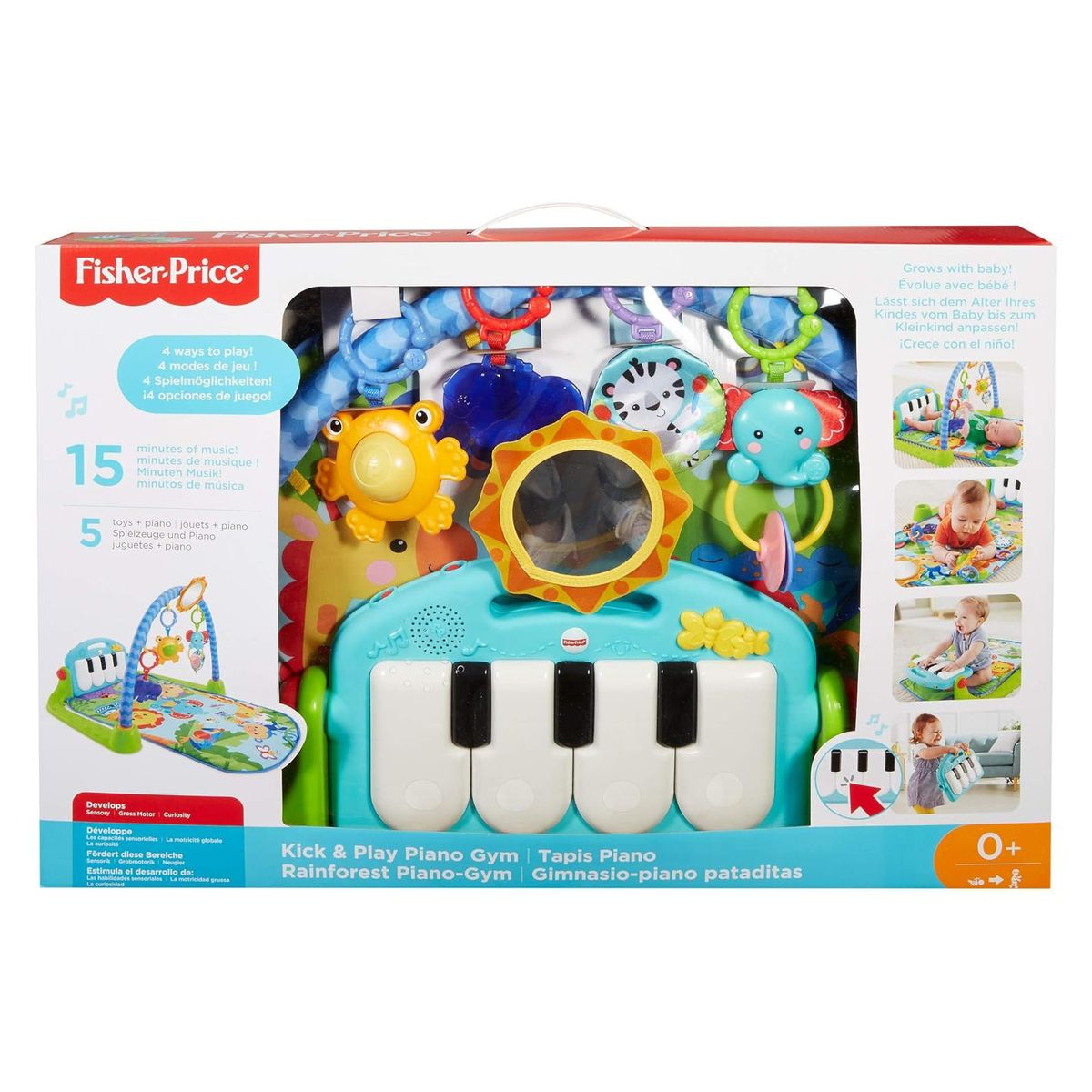 Mattel BMH49 - Fisher-Price - Spielspa&szlig; Piano-Gym Spieldecke mit Spielzeug - Bild 1