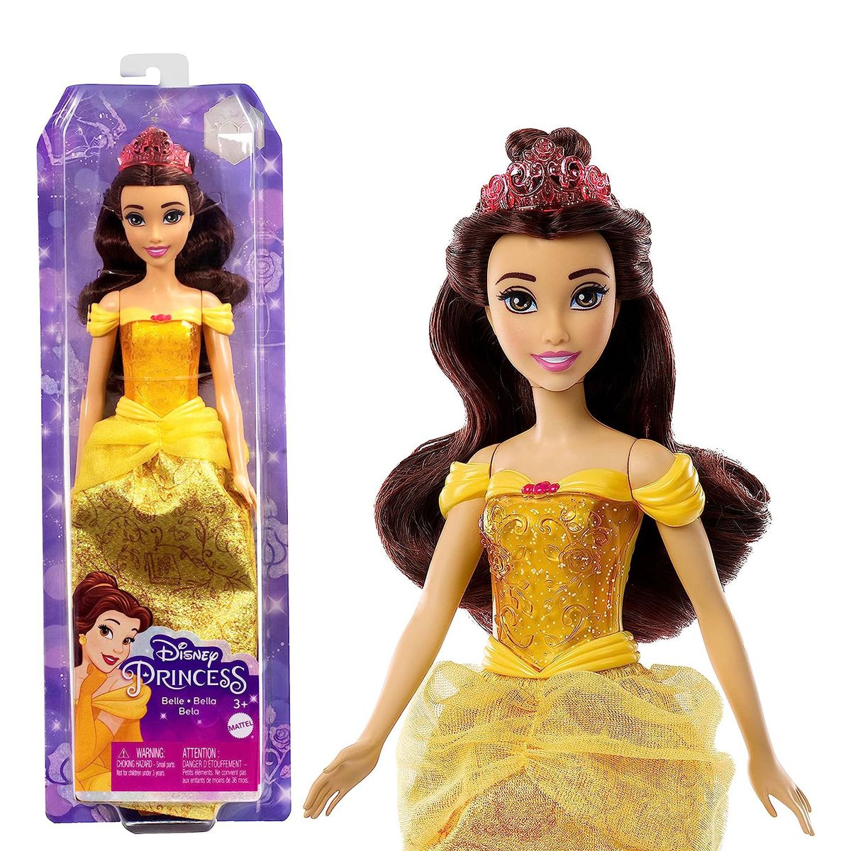 Mattel HLW11 - Disney Princess - Belle-Puppe &ndash; Magische Abenteuer erleben! - Bild 1