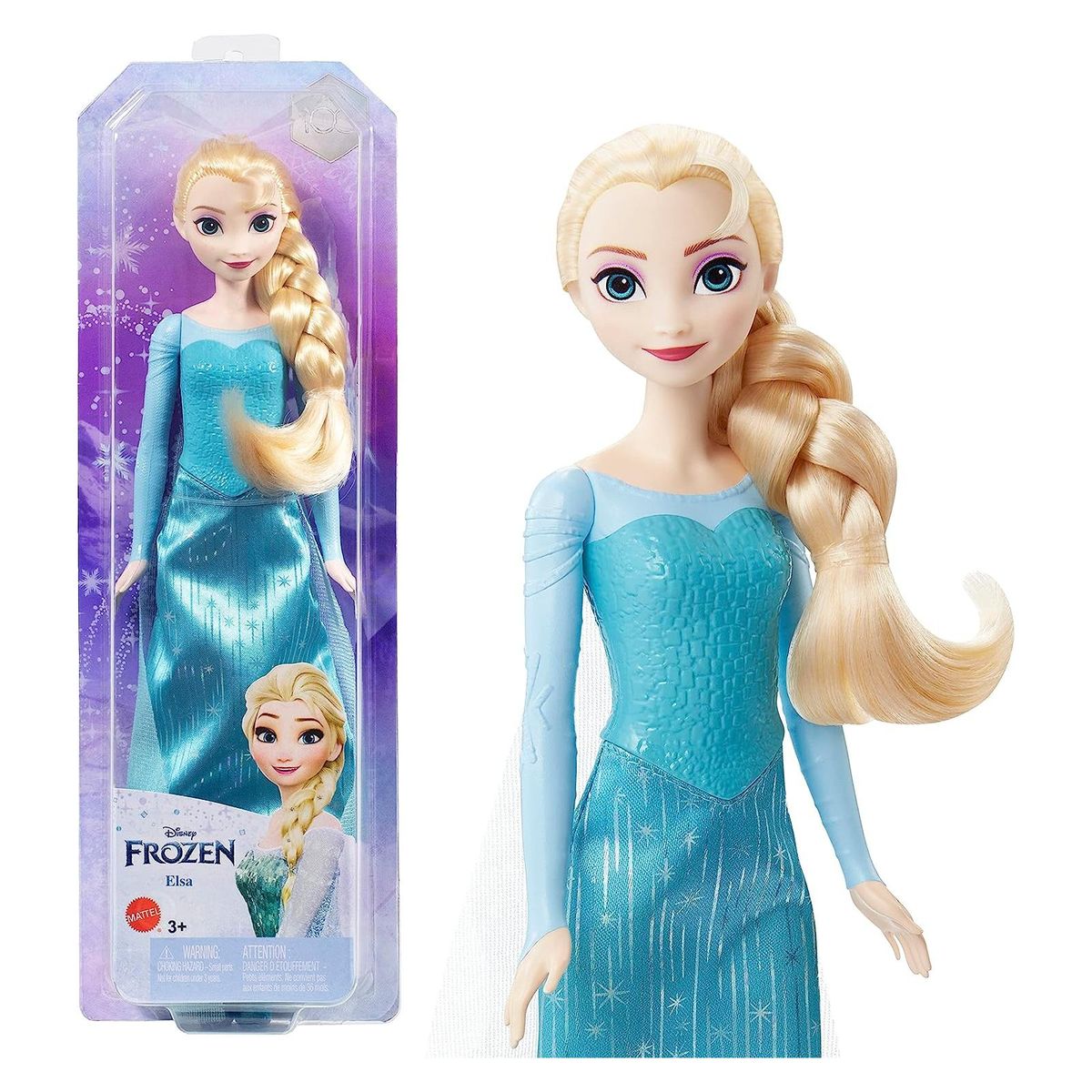 Mattel HLW47 - Disney Frozen - Elsa-Puppe &ndash; Die Eisk&ouml;nigin f&uuml;r zu Hause! - Bild 1