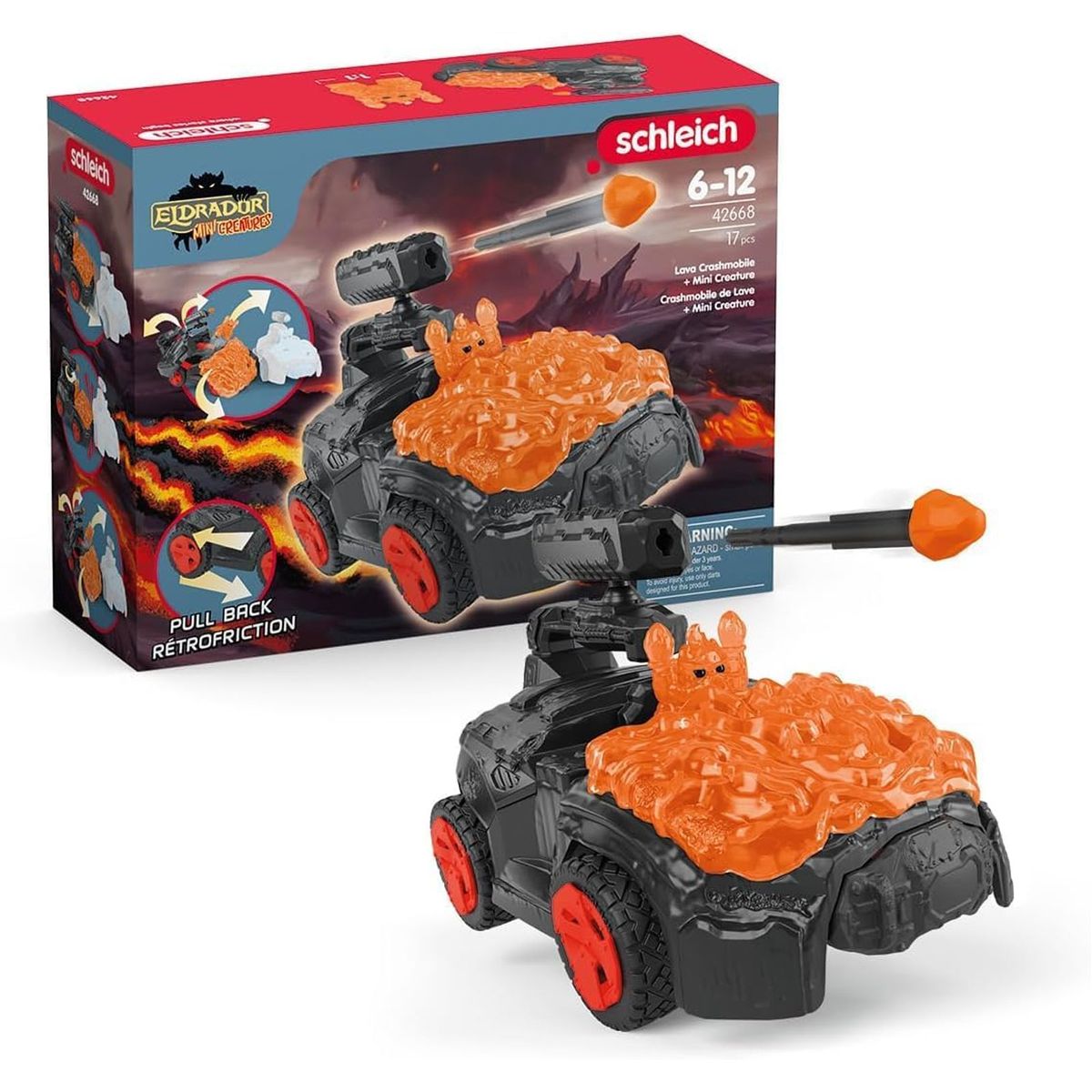 Schleich 42668 - Eldrador - Lava-Crashmobil mit Mini Creature - Bild 1
