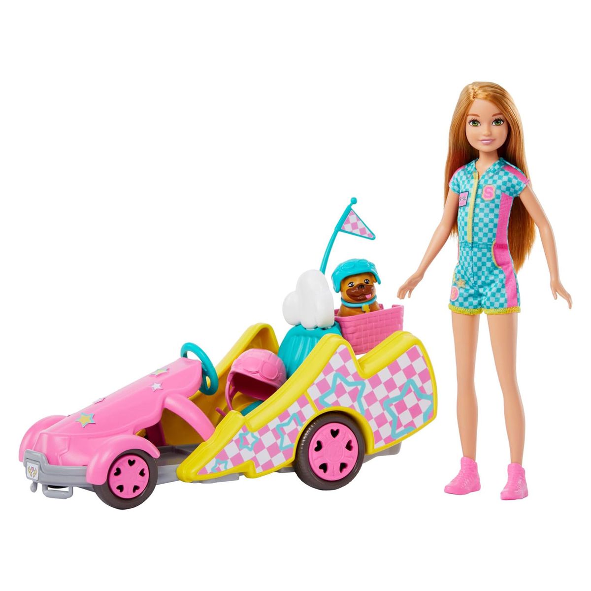 Mattel HRM08 - Barbie - Stacie - Eine Schwester f&uuml;r alle F&auml;lle - Stacie mit Go-Kart - Bild 1
