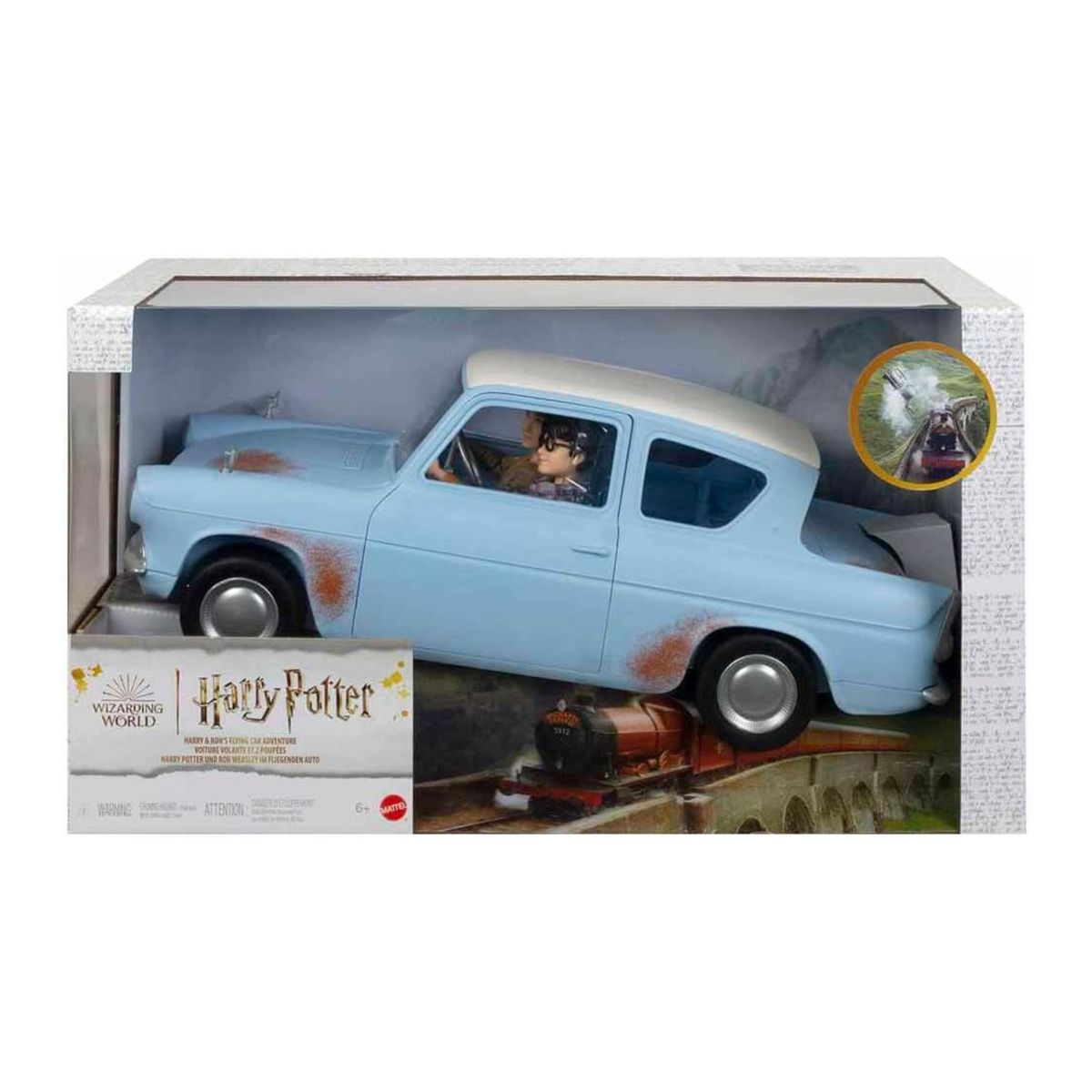 Mattel HHX03 2.Wahl - Wizarding World - Harry Potter - Harry Potter und Ron Weasley im fliegenden Auto - Bild 1