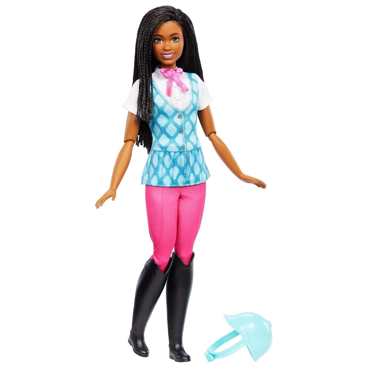 Mattel HXJ39 - Barbie - Das geheimnisvolle Pferdeabenteuer - Reiterin Brooklyn mit Reitkleidung und Zubeh&ouml;r - Bild 1