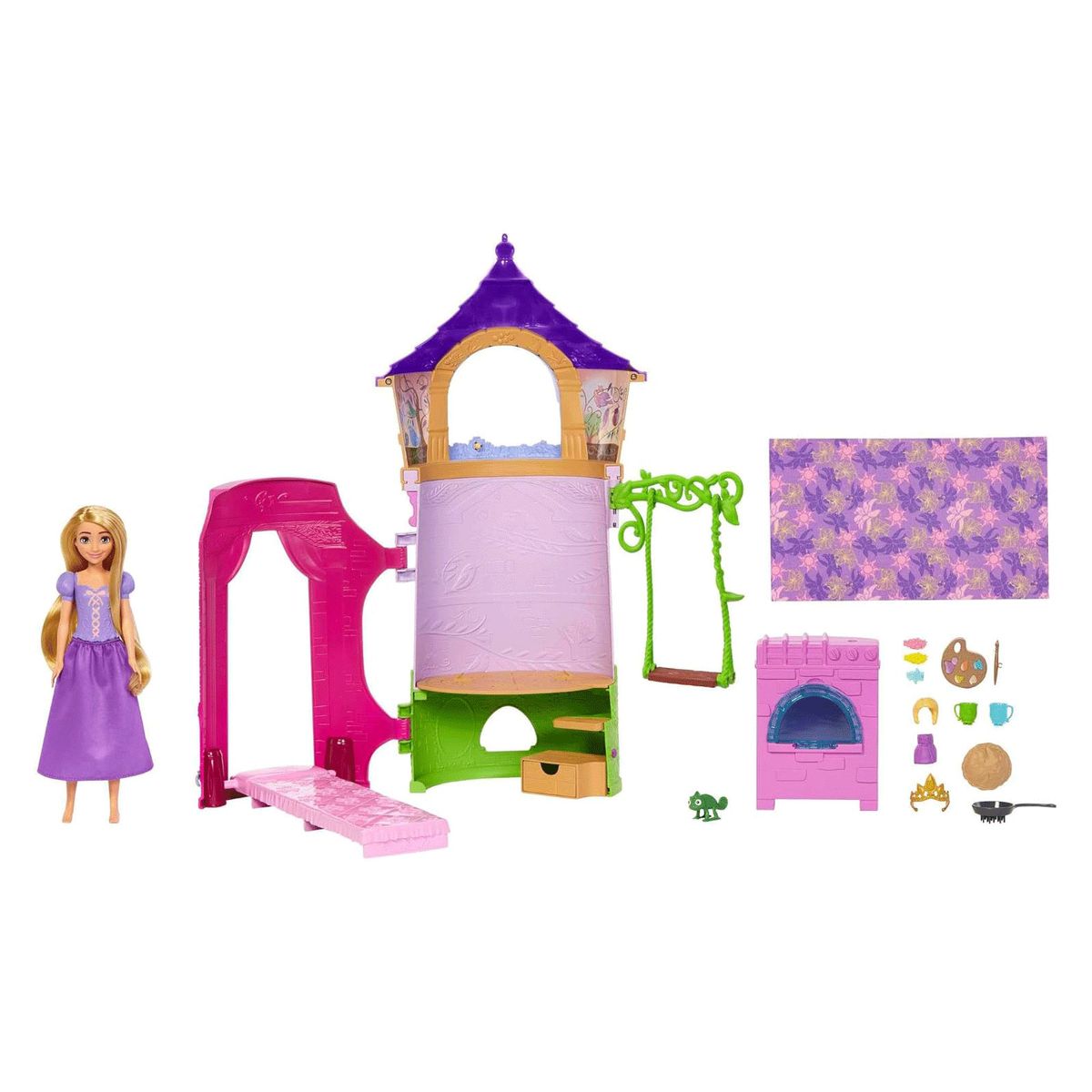 Mattel HMV99 - Disney Princess - Rapunzels Turm mit Puppe und Zubeh&ouml;r - Bild 1