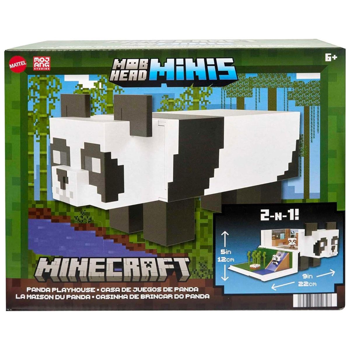 Mattel HLL25 - Minecraft - Mob Head Minis - Panda 2 in 1 Spielset - Bild 1